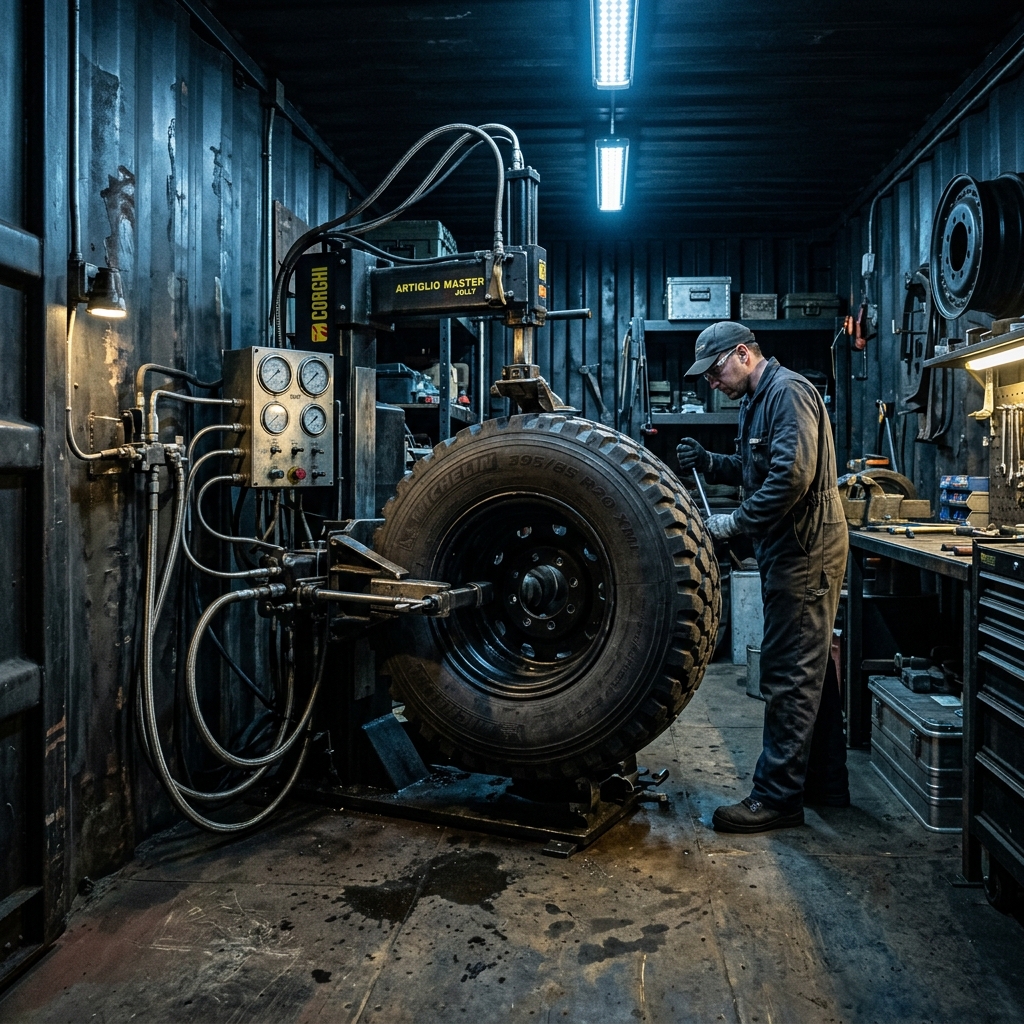 Inside the container workshop