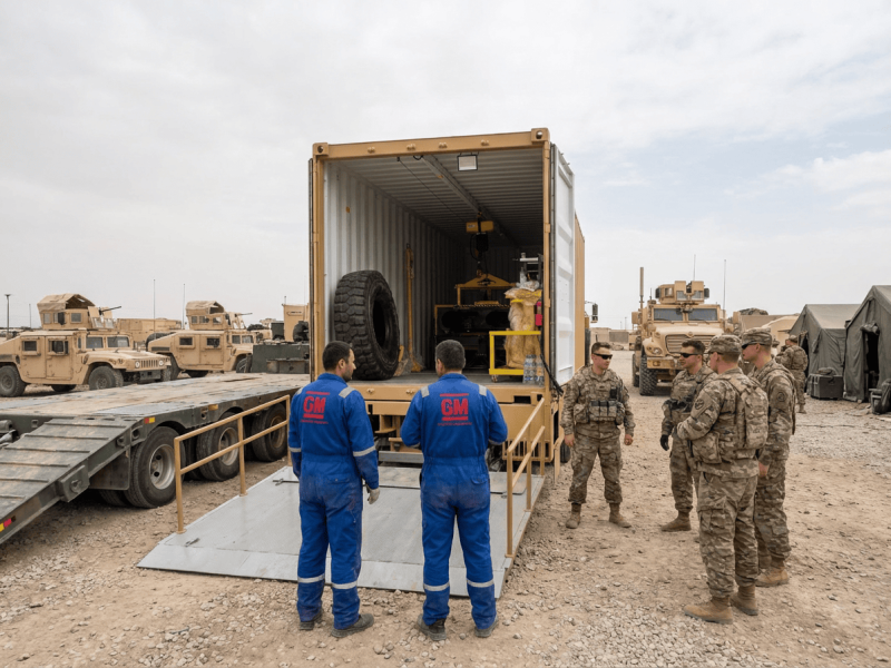 Trailer run-flat tire changer